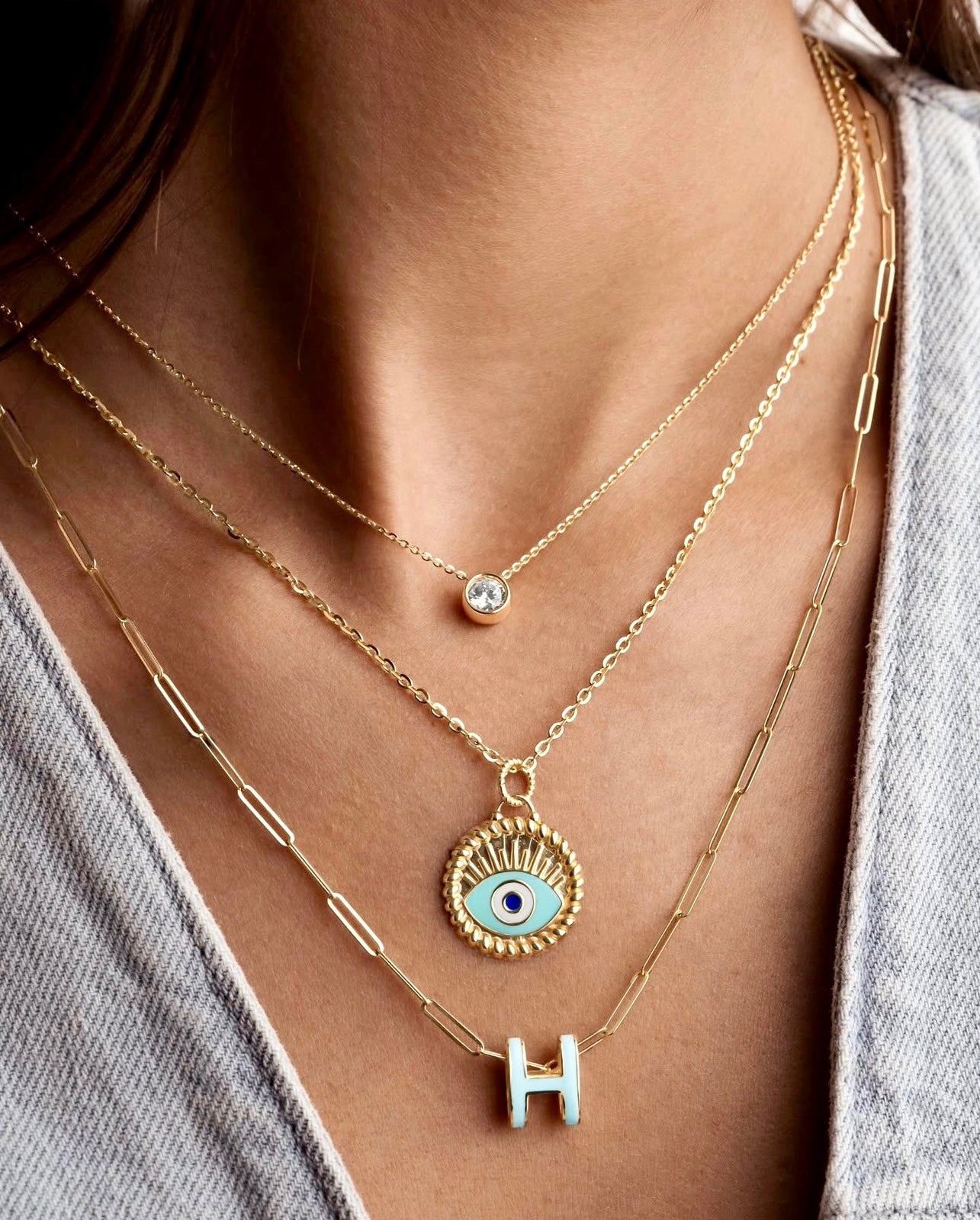 Halskette Gelbgold 18k – Reshteh-ye Sadeh (Schlichtes Band)