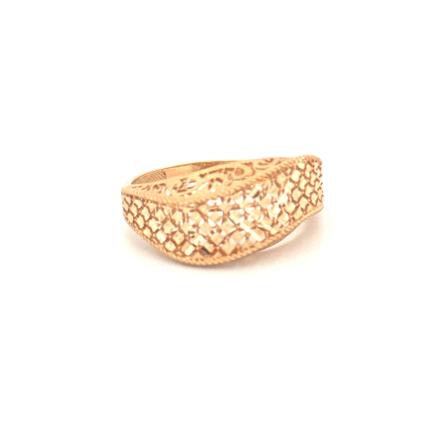 Ring Gelbgold 18k – Naghsh-e Mahram (Vertrautes Muster)