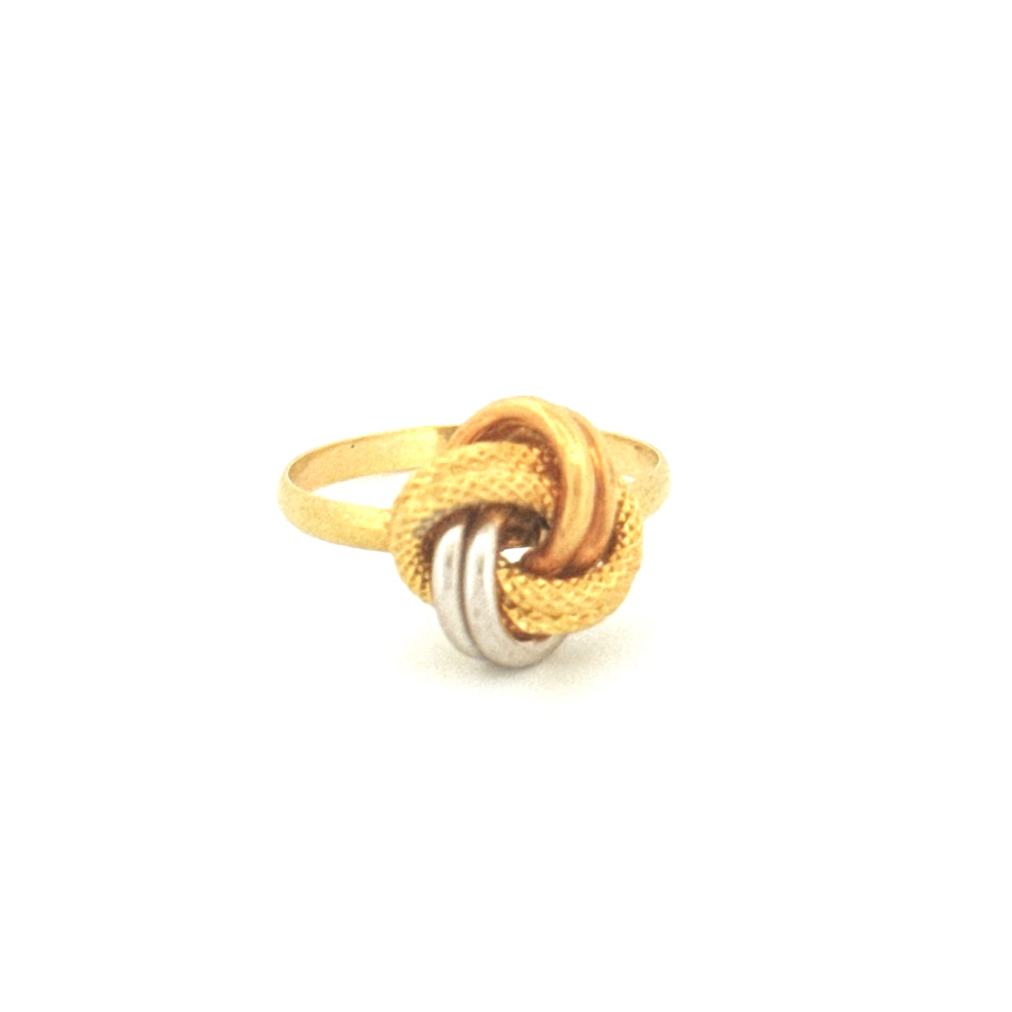 Ring Gelbgold & Weissgold 18k - Der gordische Knoten