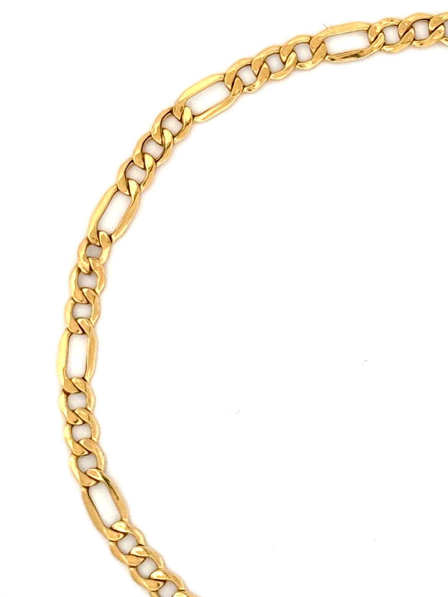 Armband Gelbgold 18k – Zanjir-e Figaro-ye Chahâr Halgheh (Figaro-Kette 4-gliedrig)