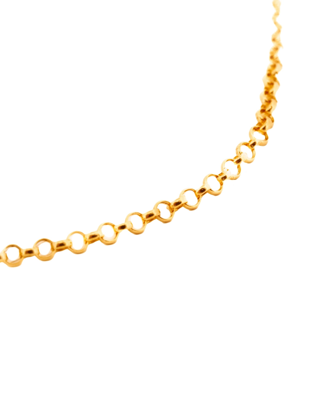 Halskette Gelbgold 18k – Rolo-e Kelasik (Klassische Erbskette)