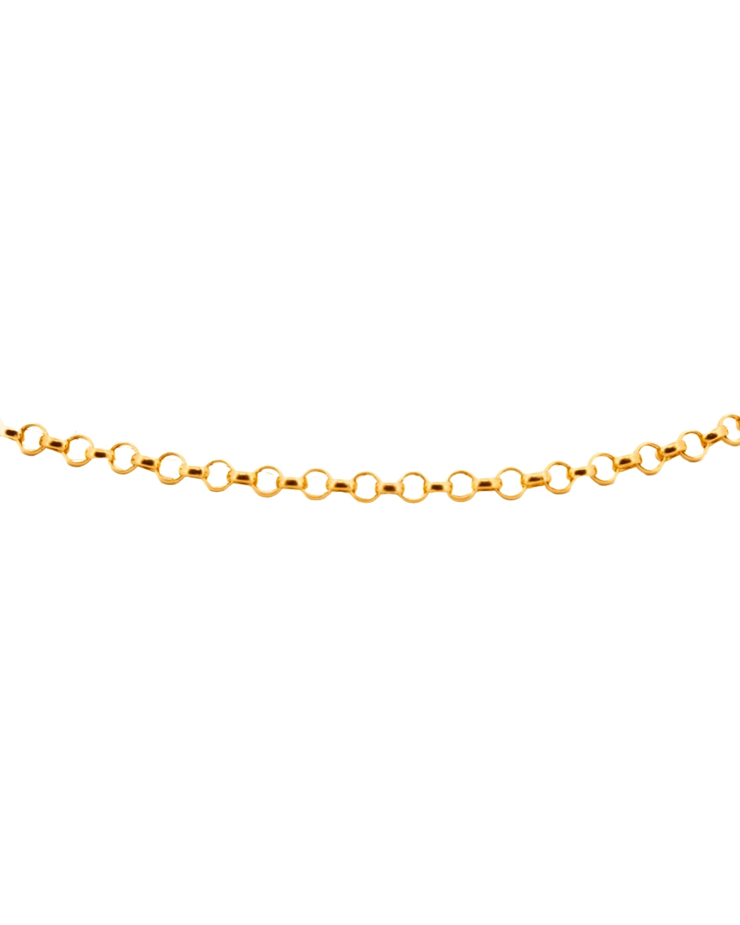 Halskette Gelbgold 18k – Rolo-e Kelasik (Klassische Erbskette)