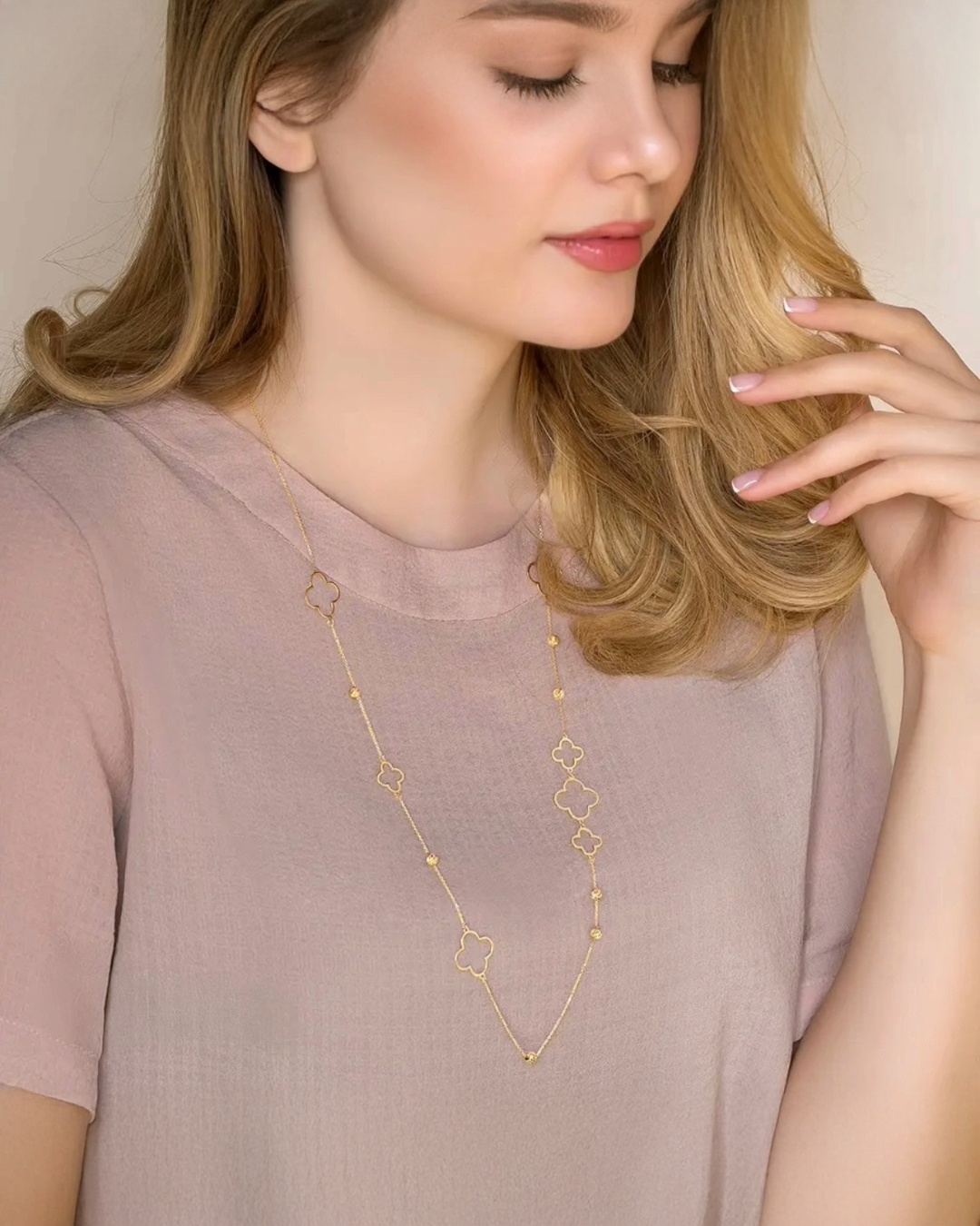 Halskette Gelbgold 18k – Baghche-ye Tala (Goldener Garten)