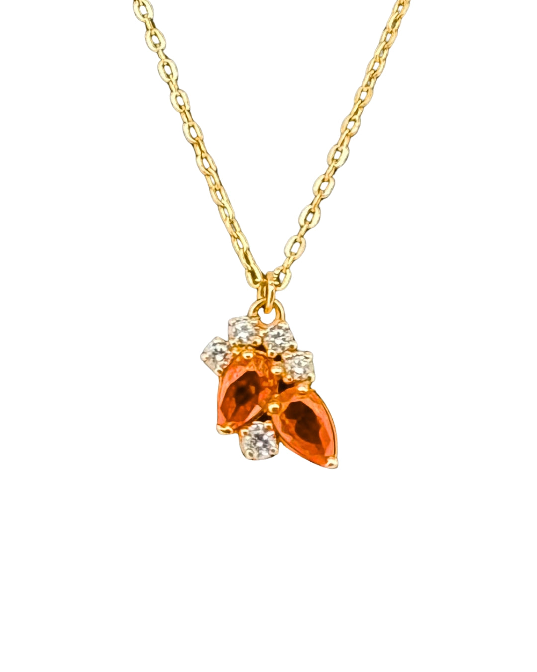 Halskette Gelbgold 18k – Porteghāl (Orange)