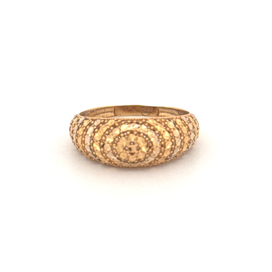 Ring Gelbgold &amp; Weissgold 18k - Moj-e Tala (Goldene Welle)