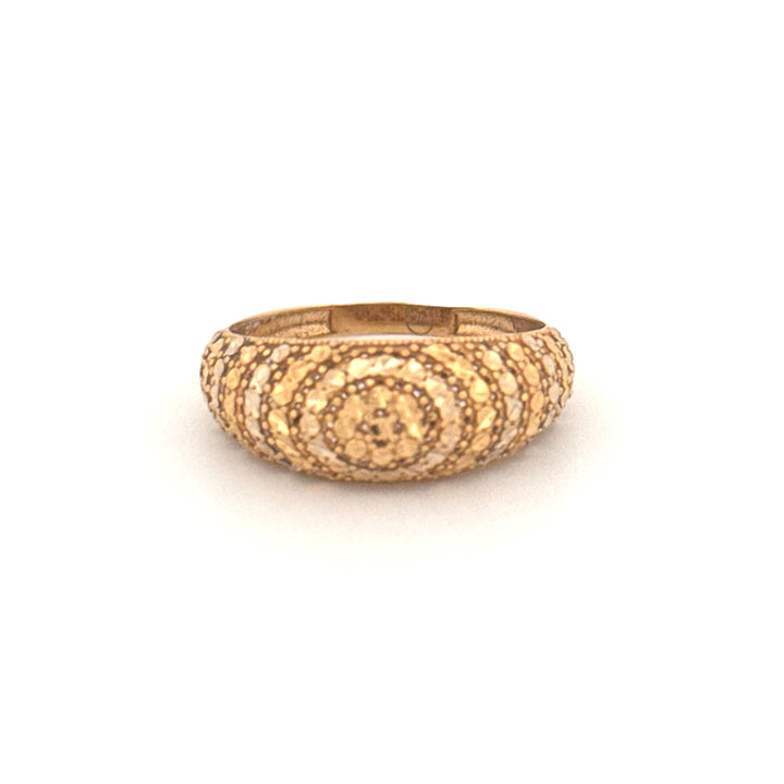 Ring Gelbgold &amp; Weissgold 18k - Moj-e Tala (Goldene Welle)
