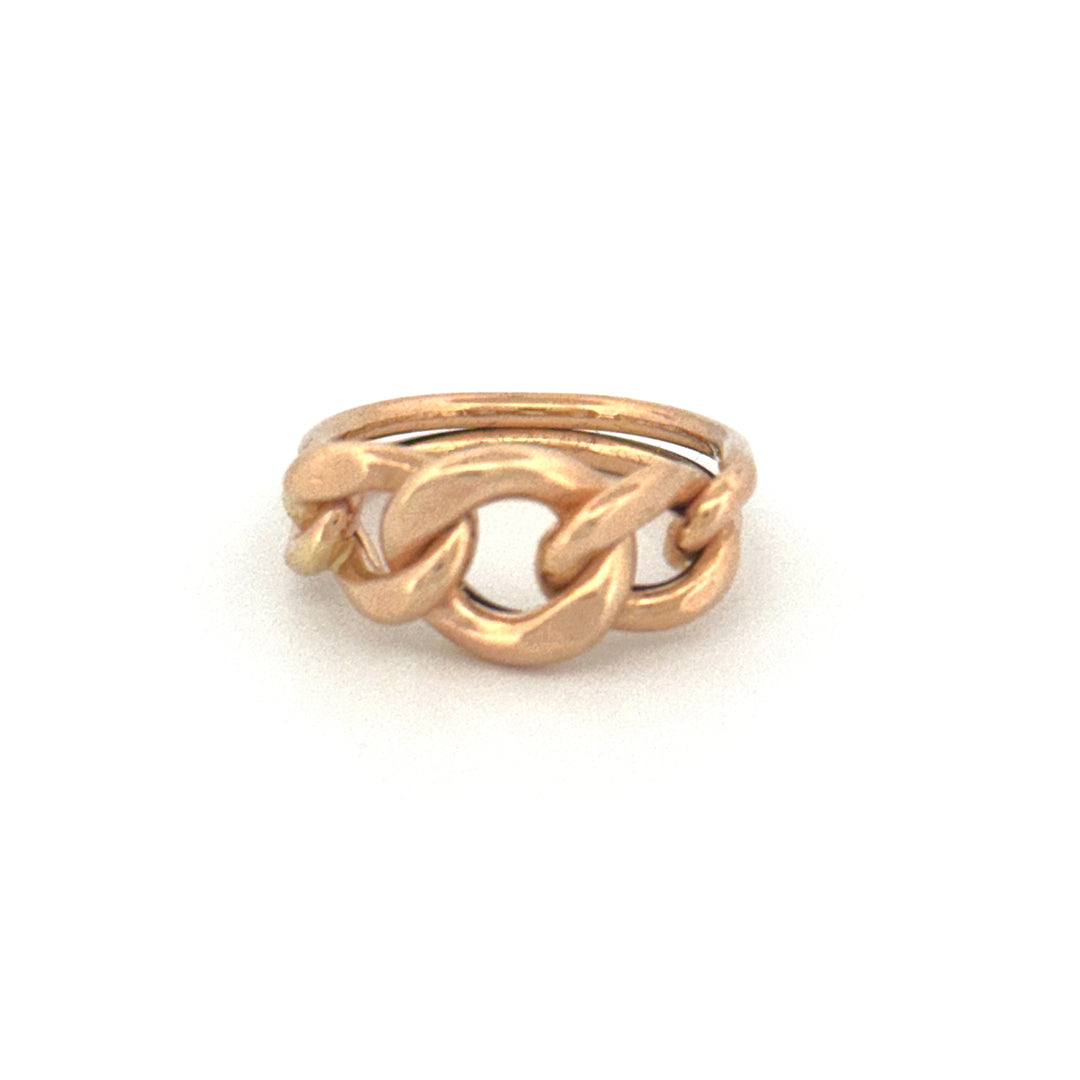 Ring Gelbgold 18k – Zanjir-e Arâm (Ruhige Kette)