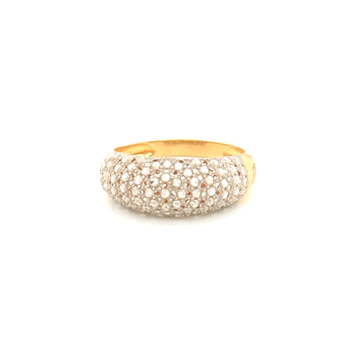 Ring Gelbgold &amp; Weissgold 18k - Ziba Mesle Almas (Schön, wie Diamanten)