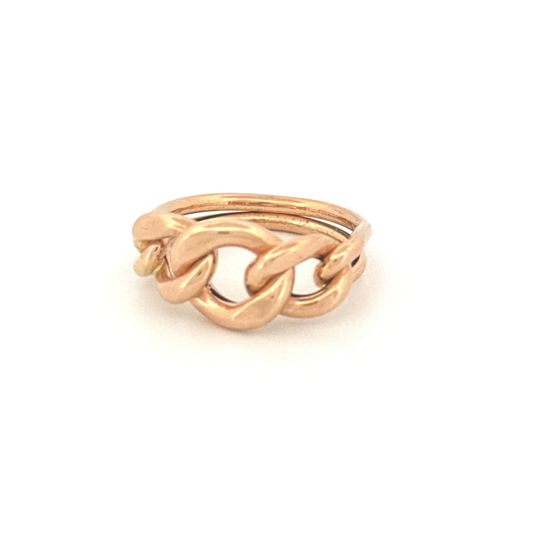 Ring Gelbgold 18k – Zanjir-e Arâm (Ruhige Kette)