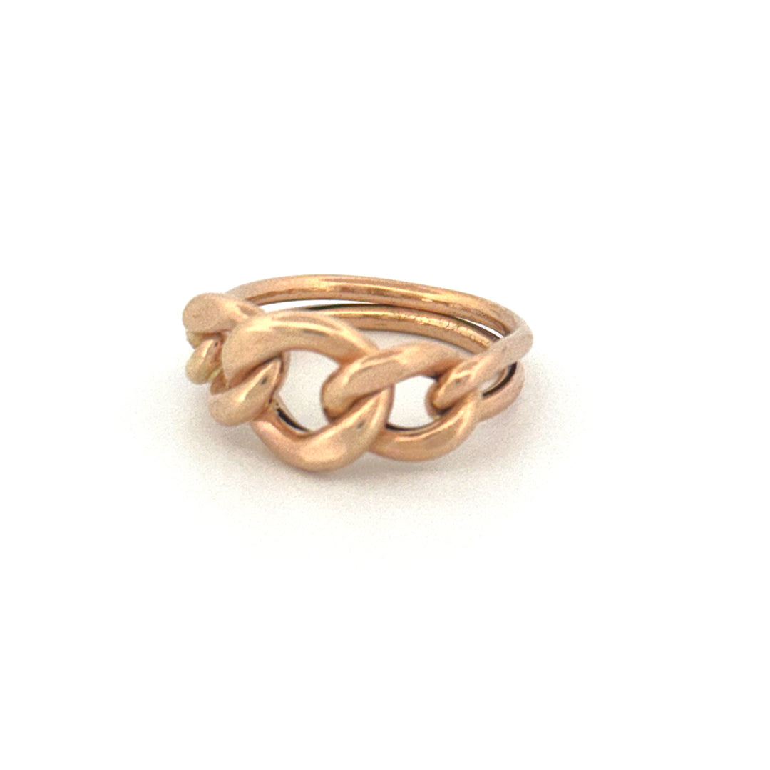 Ring Gelbgold 18k – Zanjir-e Arâm (Ruhige Kette)