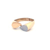 Ring Gelbgold & Weissgold 18k – Ashkbār (Tränenformen)