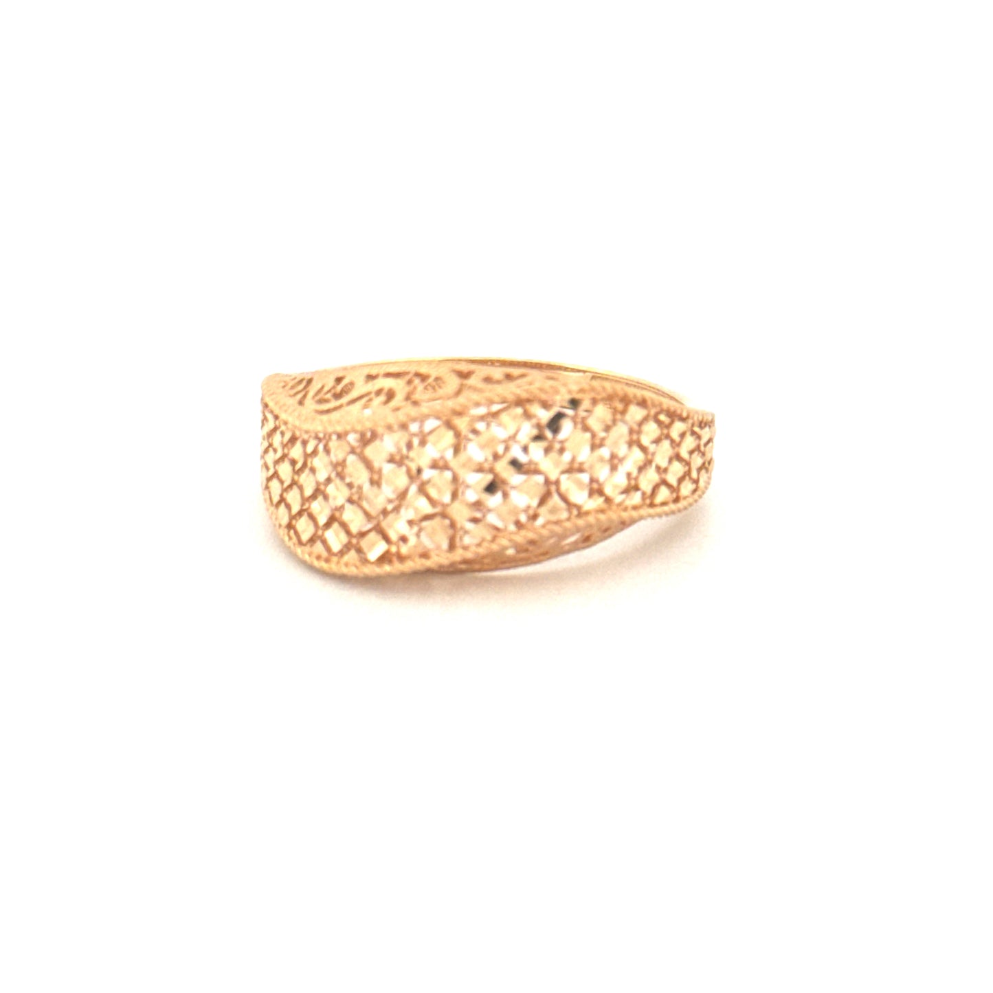 Ring Gelbgold 18k – Naghsh-e Mahram (Vertrautes Muster)