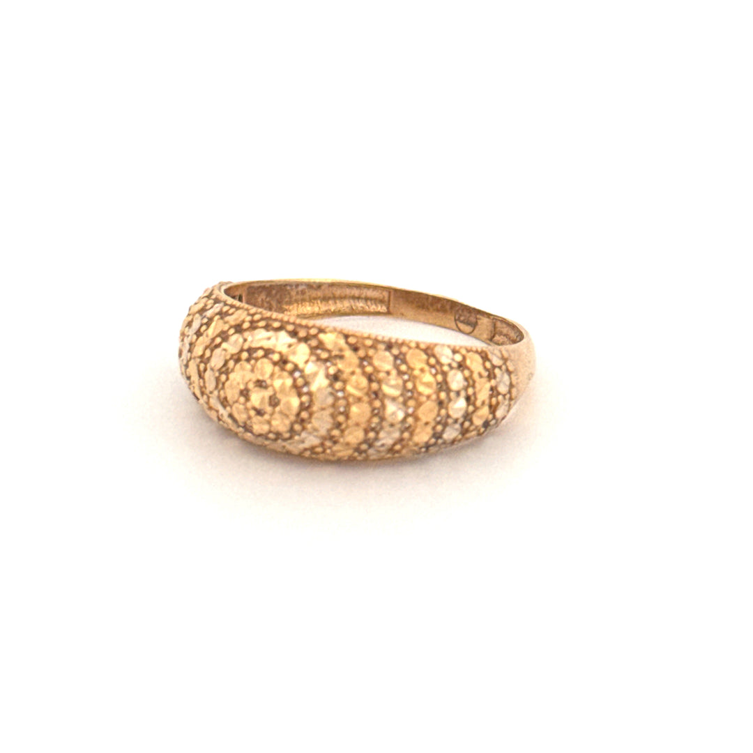 Ring Gelbgold &amp; Weissgold 18k - Moj-e Tala (Goldene Welle)