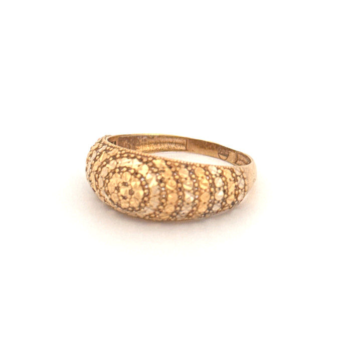 Ring Gelbgold &amp; Weissgold 18k - Moj-e Tala (Goldene Welle)