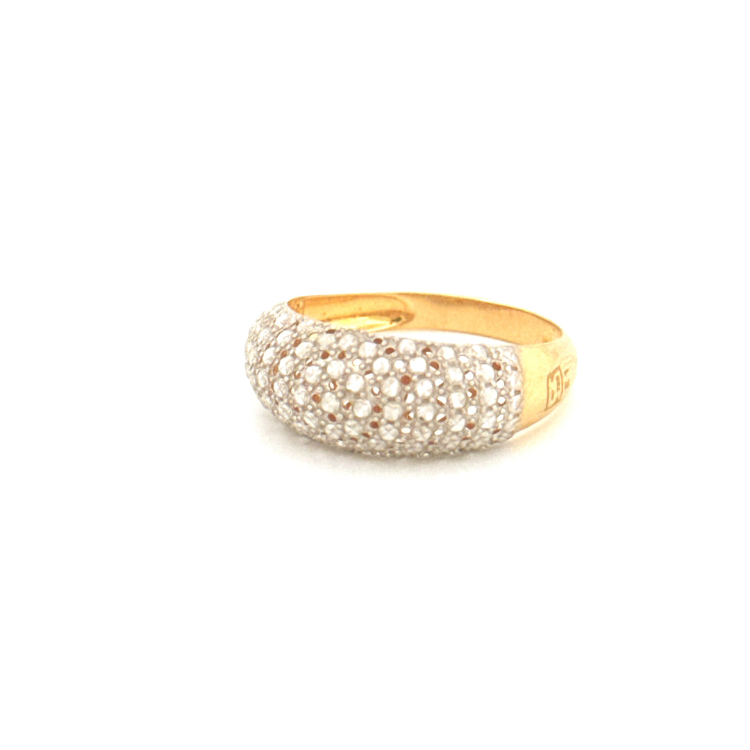 Ring Gelbgold &amp; Weissgold 18k - Ziba Mesle Almas (Schön, wie Diamanten)