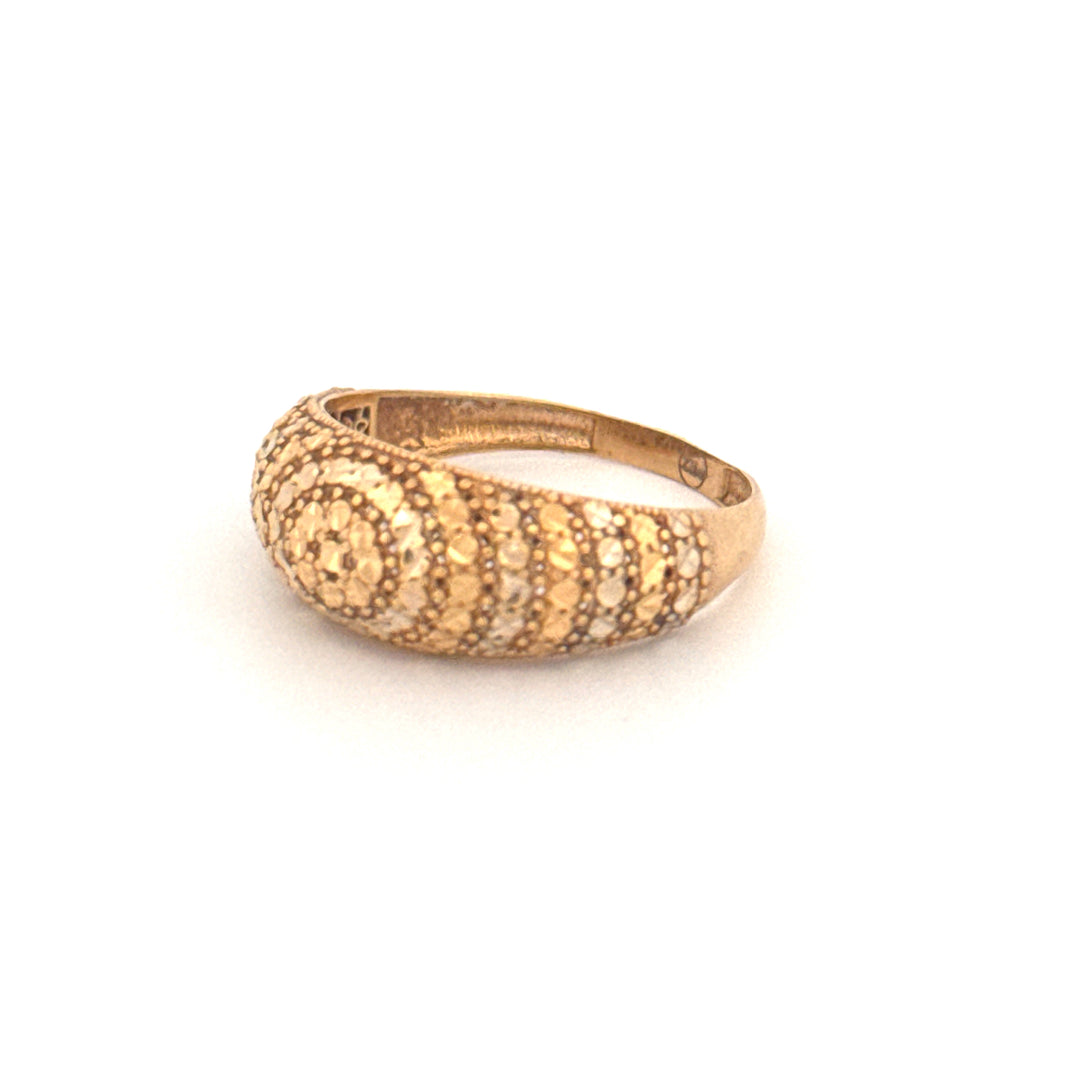 Ring Gelbgold &amp; Weissgold 18k - Moj-e Tala (Goldene Welle)