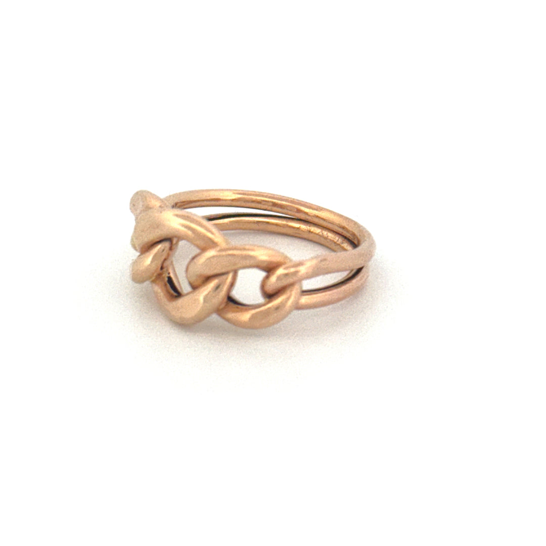 Ring Gelbgold 18k – Zanjir-e Arâm (Ruhige Kette)