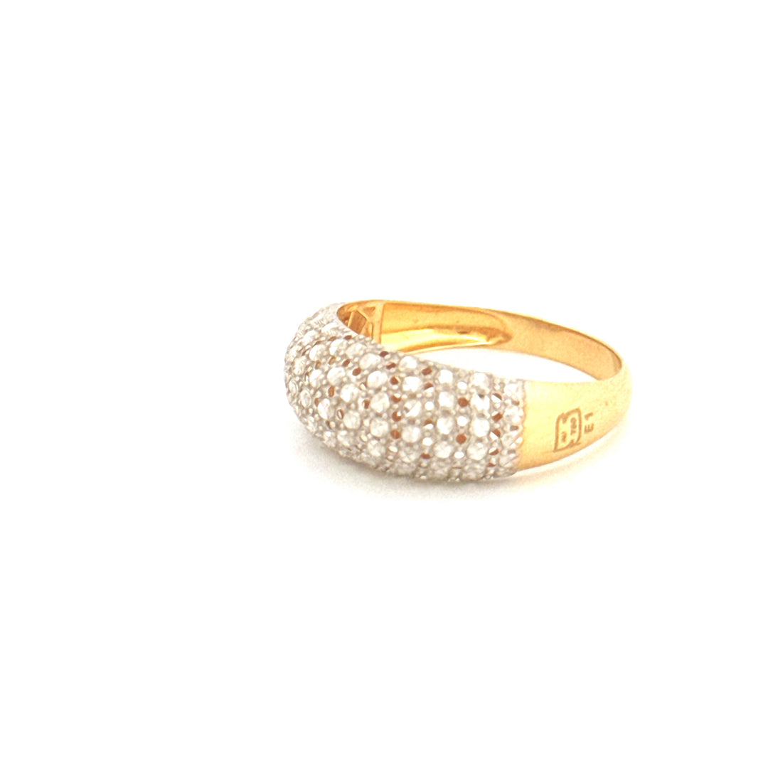 Ring Gelbgold &amp; Weissgold 18k - Ziba Mesle Almas (Schön, wie Diamanten)