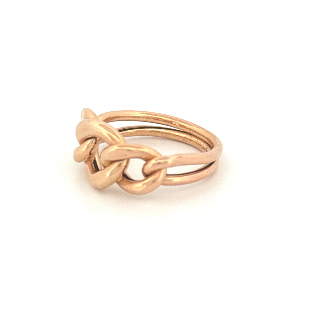 Ring Gelbgold 18k – Zanjir-e Arâm (Ruhige Kette)