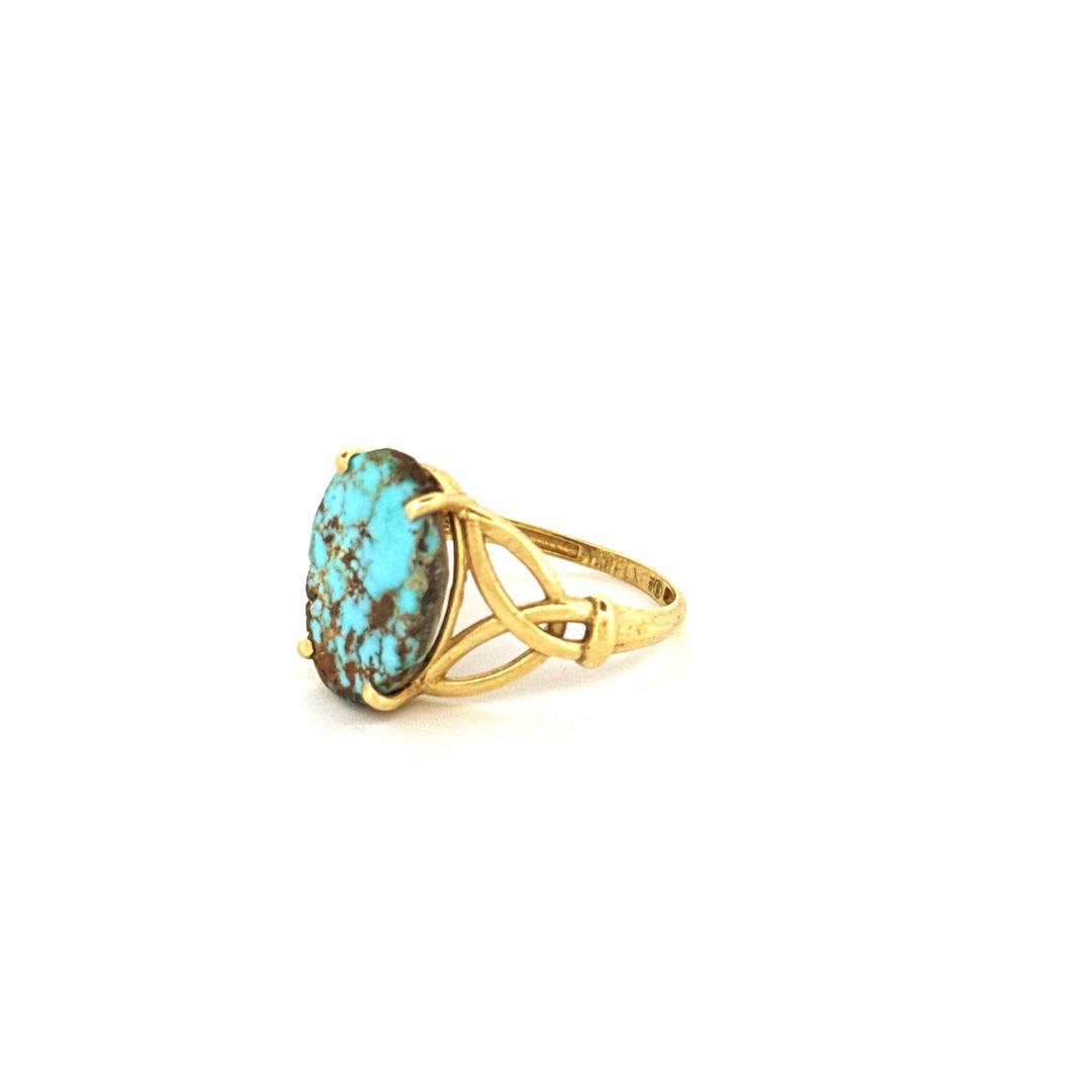 Ring Gelbgold 18k - Firuzeh (Türkis)