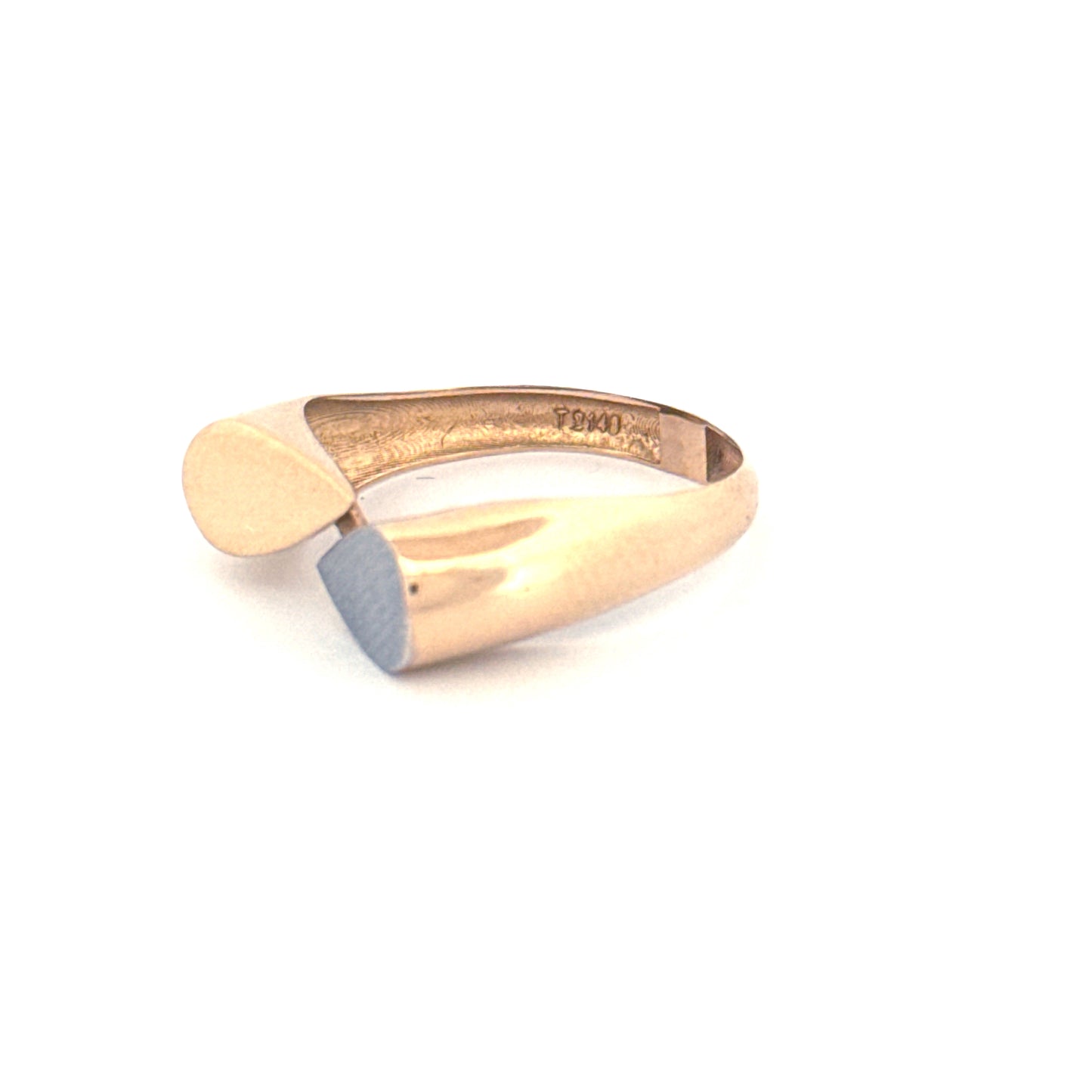 Ring Gelbgold & Weissgold 18k – Ashkbār (Tränenformen)