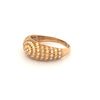 Ring Gelbgold & Weissgold 18k - Moj-e Tala (Goldene Welle)
