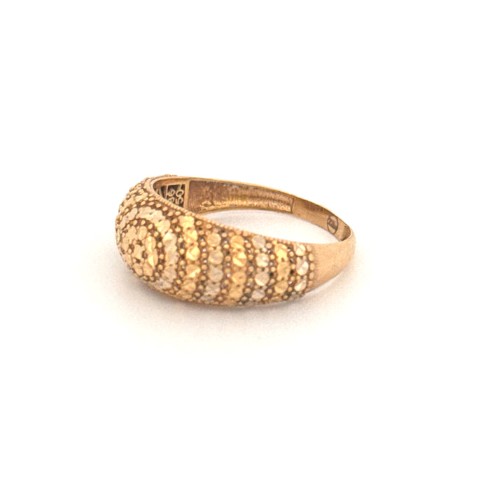Ring Gelbgold &amp; Weissgold 18k - Moj-e Tala (Goldene Welle)