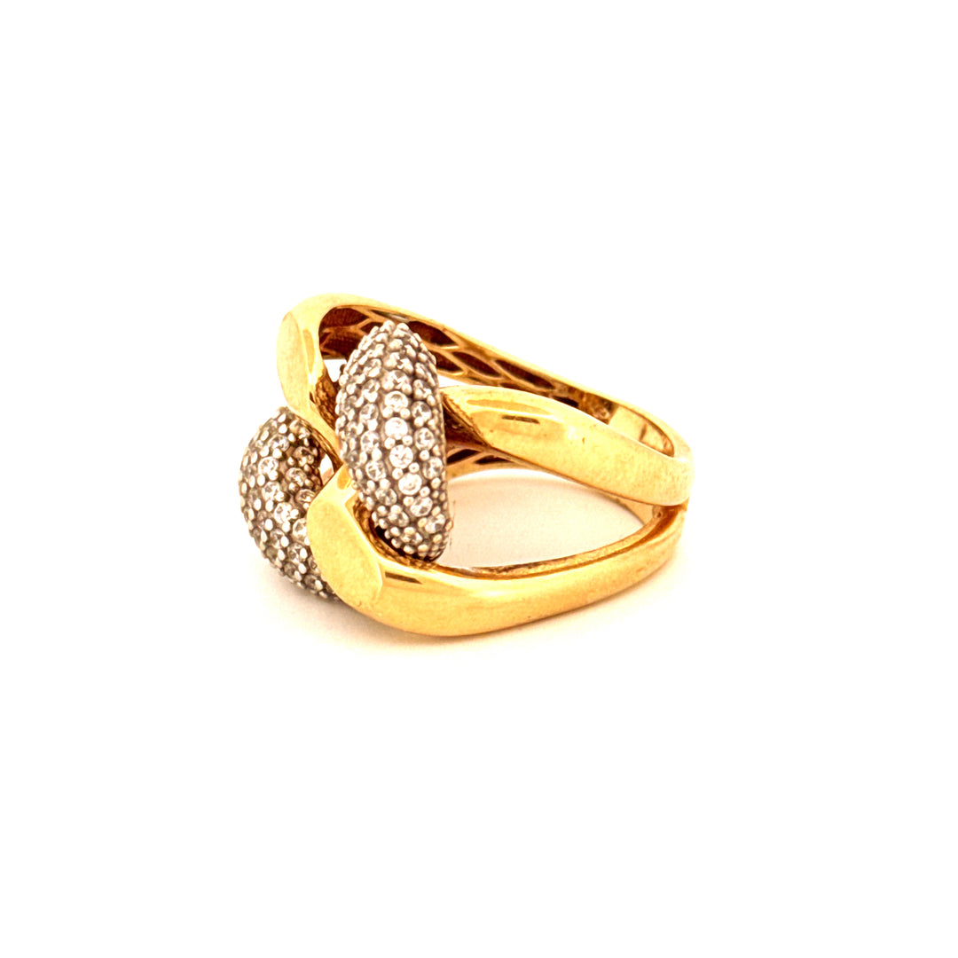 Ring Gelbgold 18k - Halgheh-ye Hamahang (Harmonische Verschlingung)