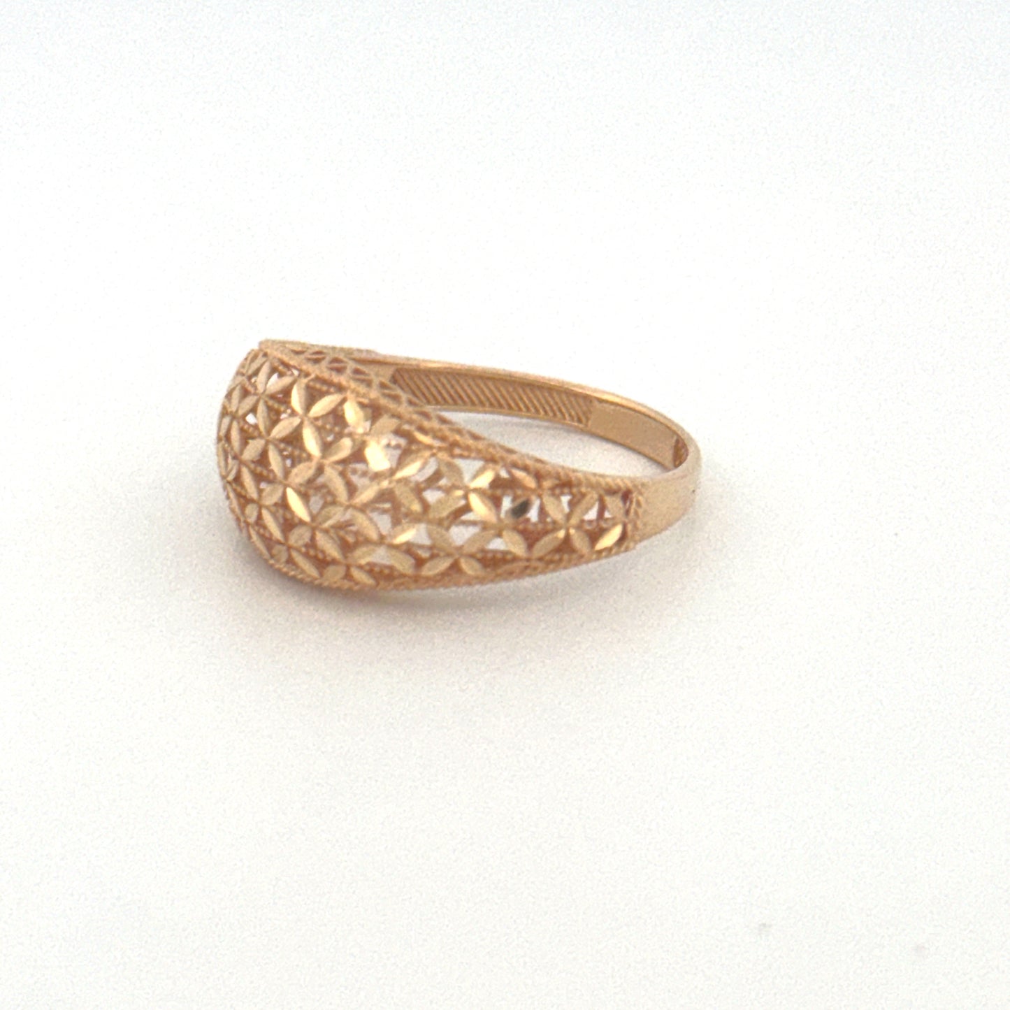 Ring Gelbgold 18k – Golbarg-e Pichideh (Verflochtene Blüte)