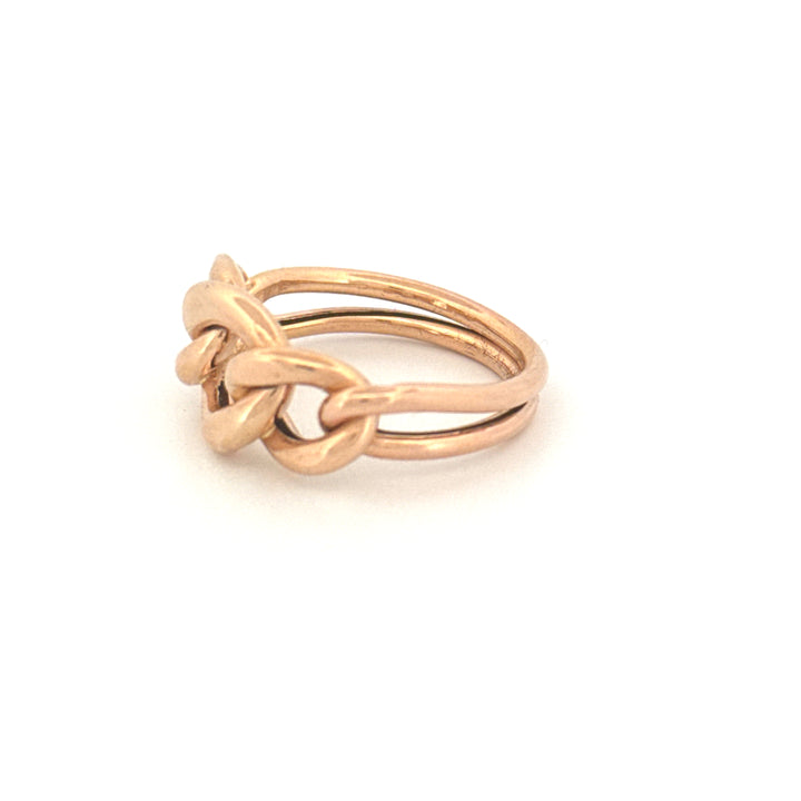 Ring Gelbgold 18k – Zanjir-e Arâm (Ruhige Kette)