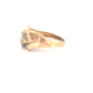 Ring Gelbgold & Weissgold 18k – Delhā-ye Rangārang (Herzen in Farbe)
