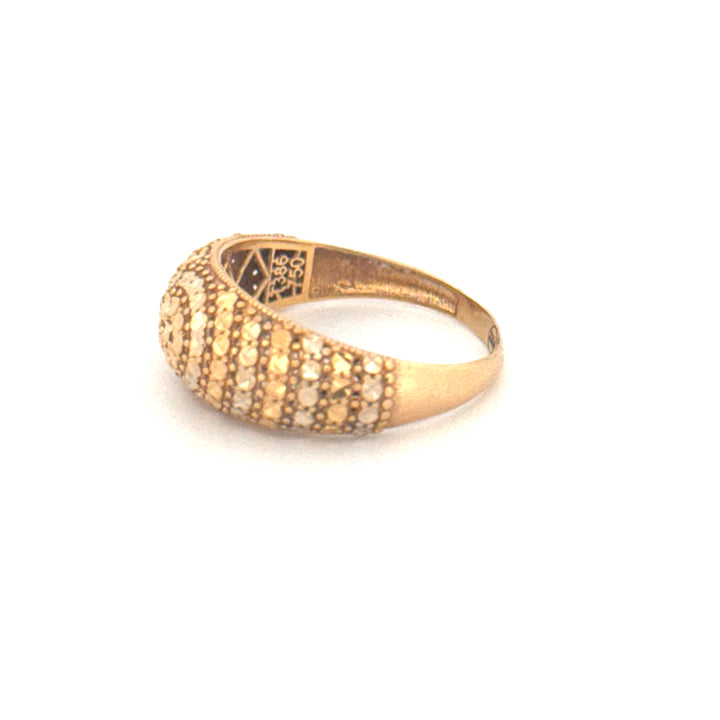 Ring Gelbgold &amp; Weissgold 18k - Moj-e Tala (Goldene Welle)