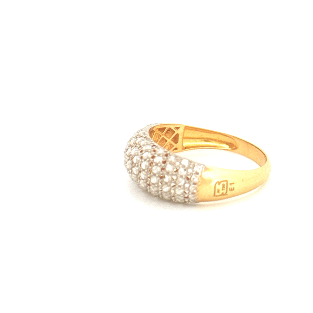Ring Gelbgold &amp; Weissgold 18k - Ziba Mesle Almas (Schön, wie Diamanten)