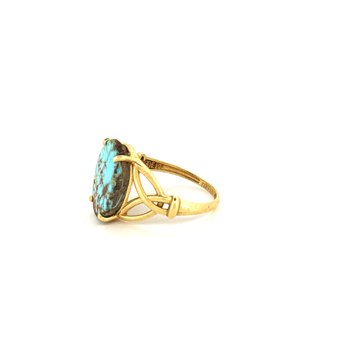 Ring Gelbgold 18k - Firuzeh (Türkis)