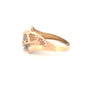 Ring Gelbgold & Weissgold 18k – Delhā-ye Rangārang (Herzen in Farbe)