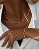 Armband Gelbgold 18k - Morvarid-e Zanjir (Perlenkette)