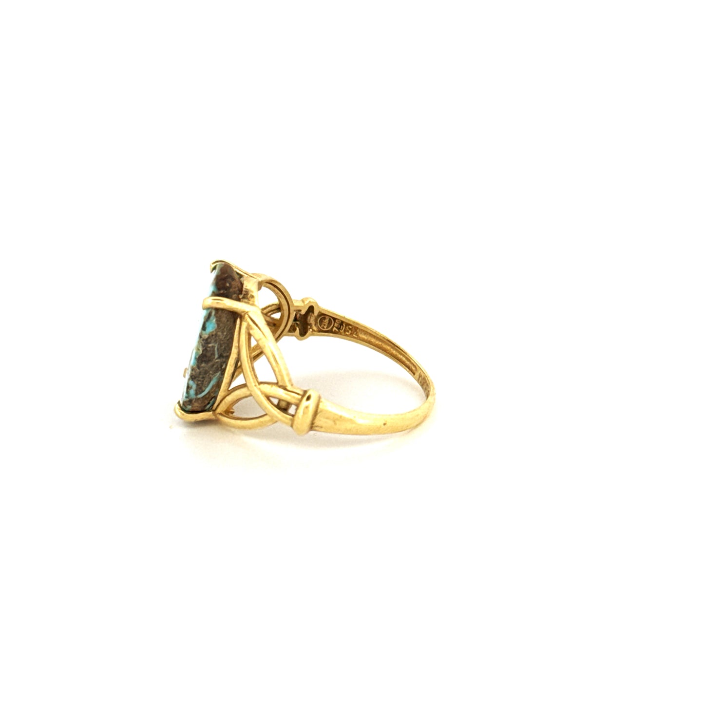 Ring Gelbgold 18k - Firuzeh (Türkis)
