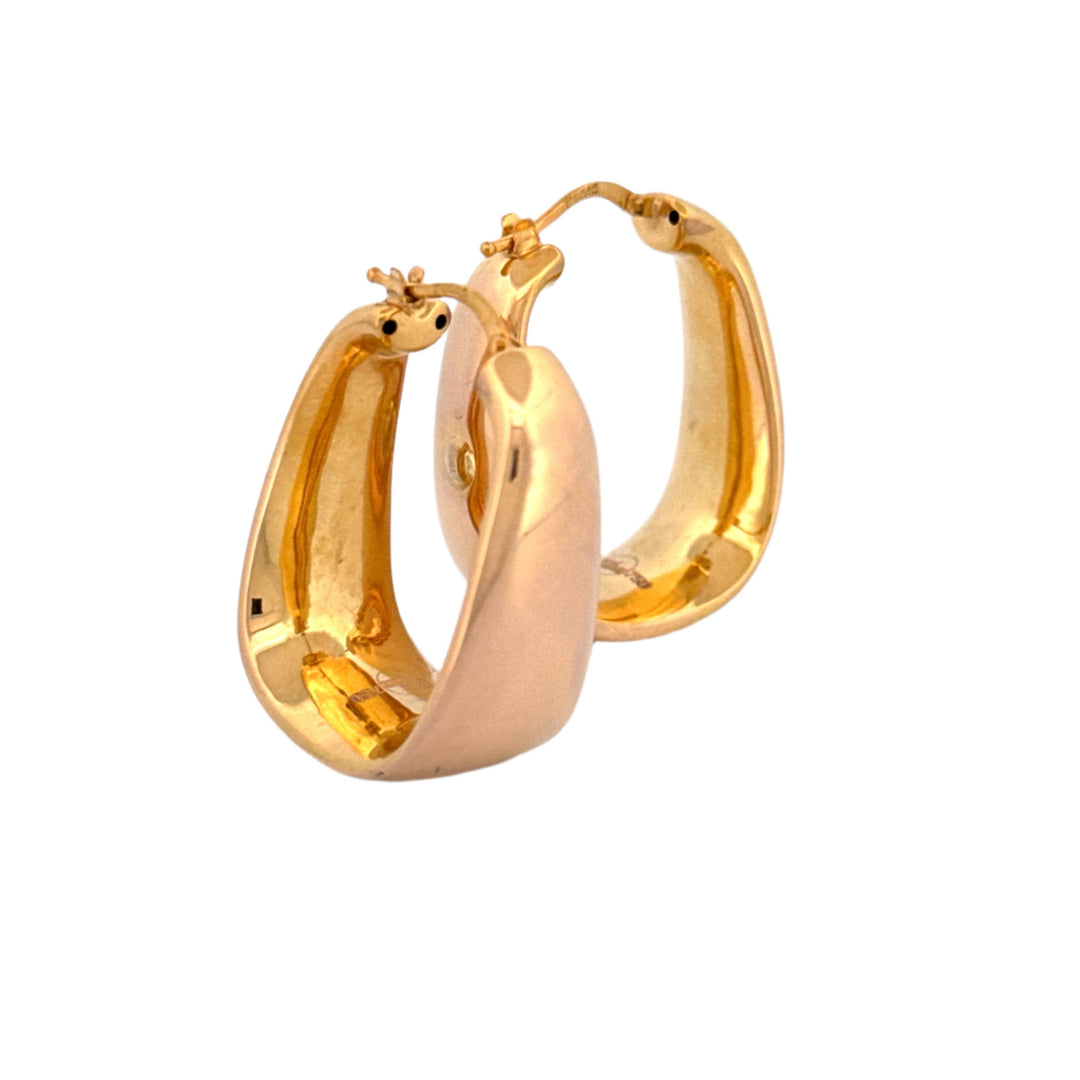 Ohrringe Gelbgold 18k - Mah-e Tala (Goldener Halbmond)