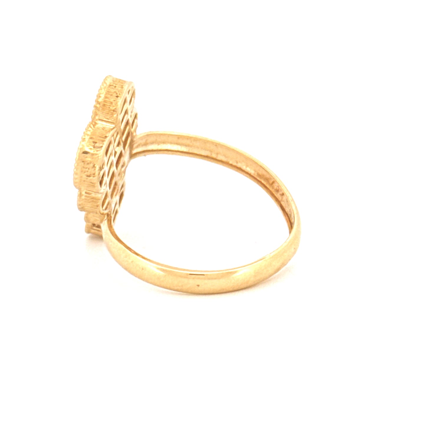 Ring Gelbgold 18k - Do-Gol-e Tala (Zwei Goldblüten)