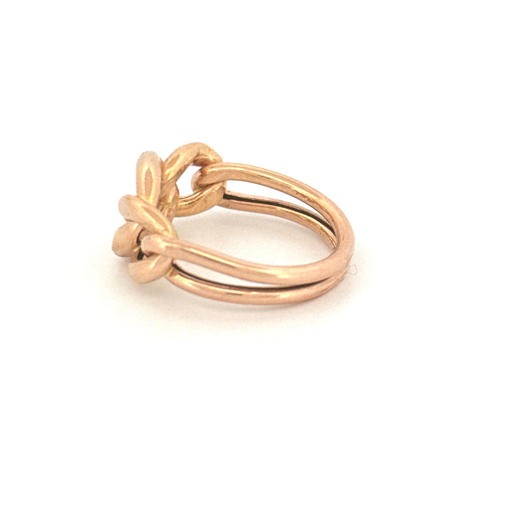 Ring Gelbgold 18k – Zanjir-e Arâm (Ruhige Kette)