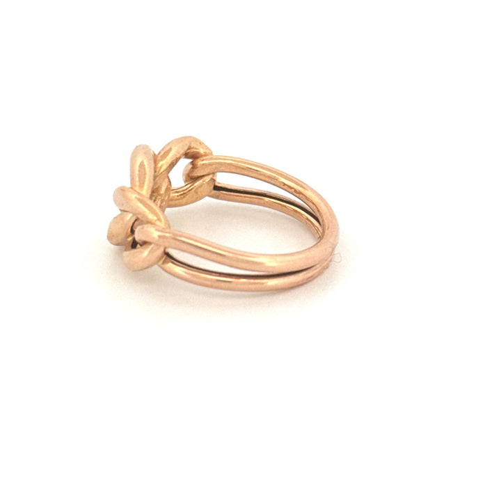Ring Gelbgold 18k – Zanjir-e Arâm (Ruhige Kette)