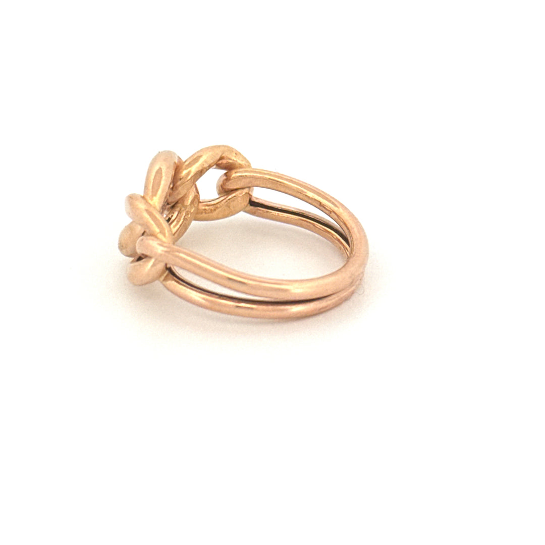 Ring Gelbgold 18k – Zanjir-e Arâm (Ruhige Kette)