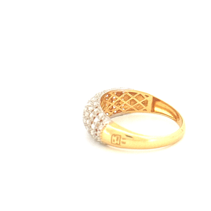 Ring Gelbgold &amp; Weissgold 18k - Ziba Mesle Almas (Schön, wie Diamanten)