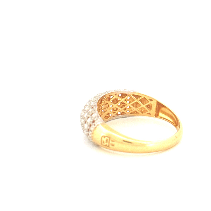 Ring Gelbgold &amp; Weissgold 18k - Ziba Mesle Almas (Schön, wie Diamanten)