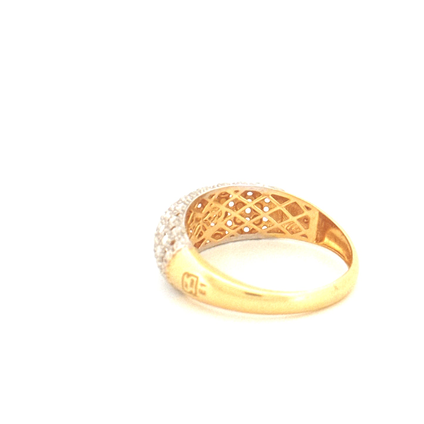 Ring Gelbgold & Weissgold 18k - Ziba Mesle Almas (Schön, wie Diamanten)