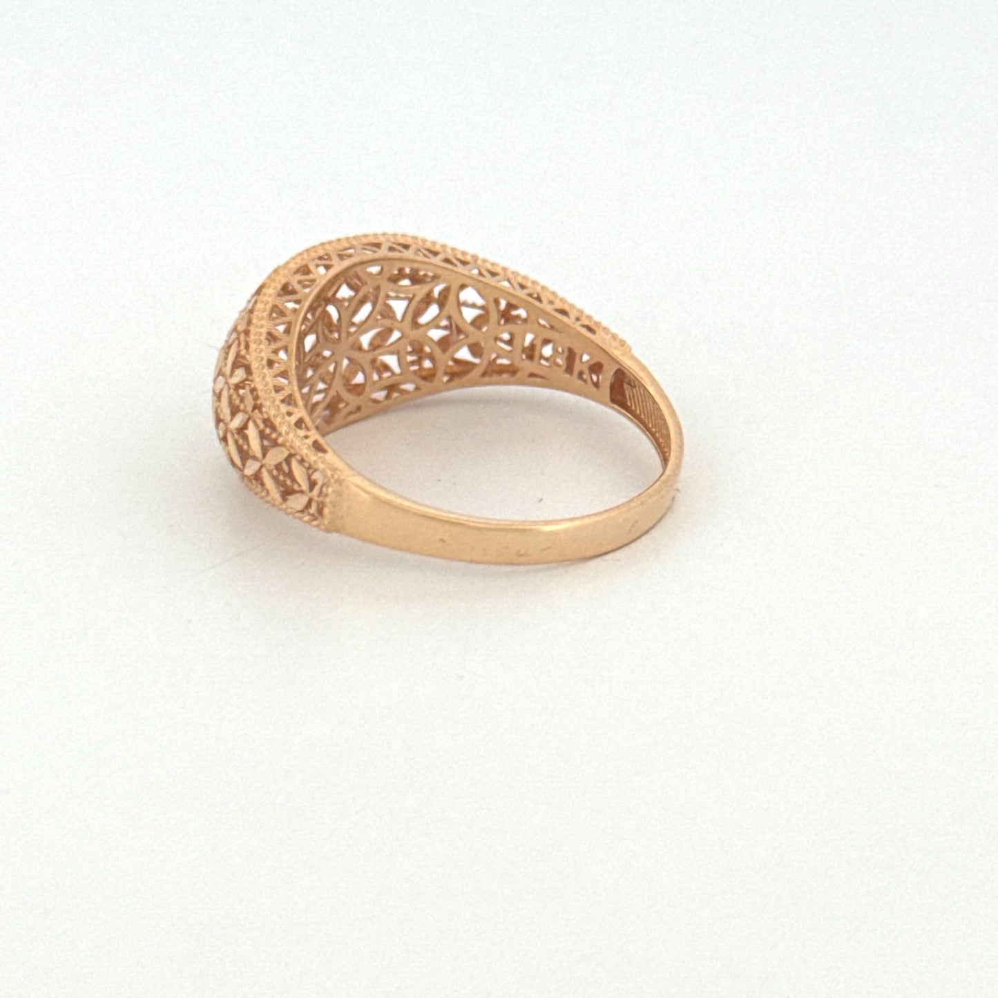 Ring Gelbgold 18k – Golbarg-e Pichideh (Verflochtene Blüte)