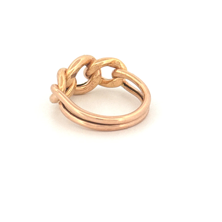 Ring Gelbgold 18k – Zanjir-e Arâm (Ruhige Kette)