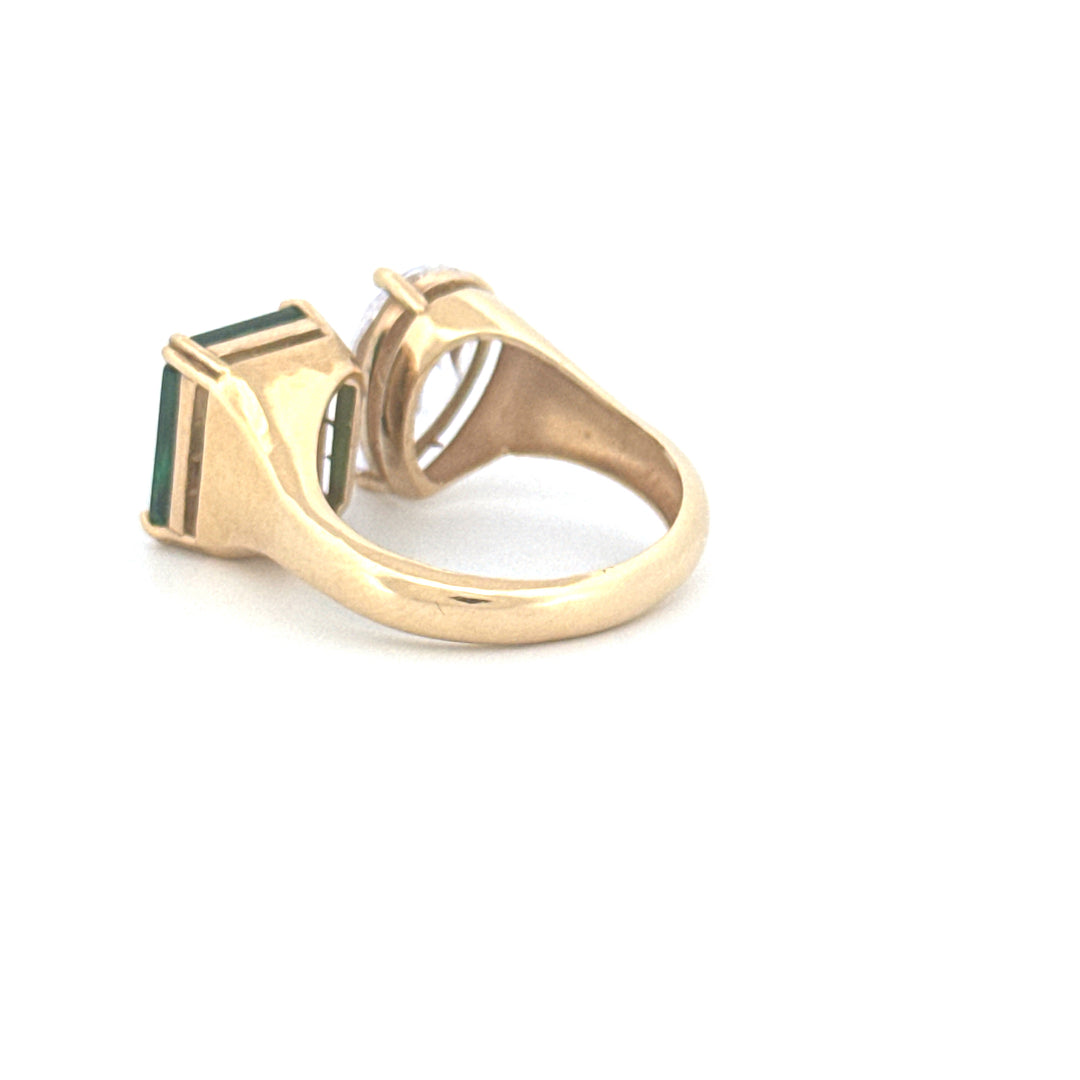 Ring Gelbgold 18k – Do Jān (Zwei Seelen)