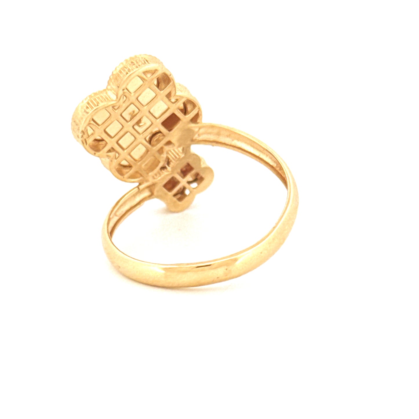 Ring Gelbgold 18k - Do-Gol-e Tala (Zwei Goldblüten)