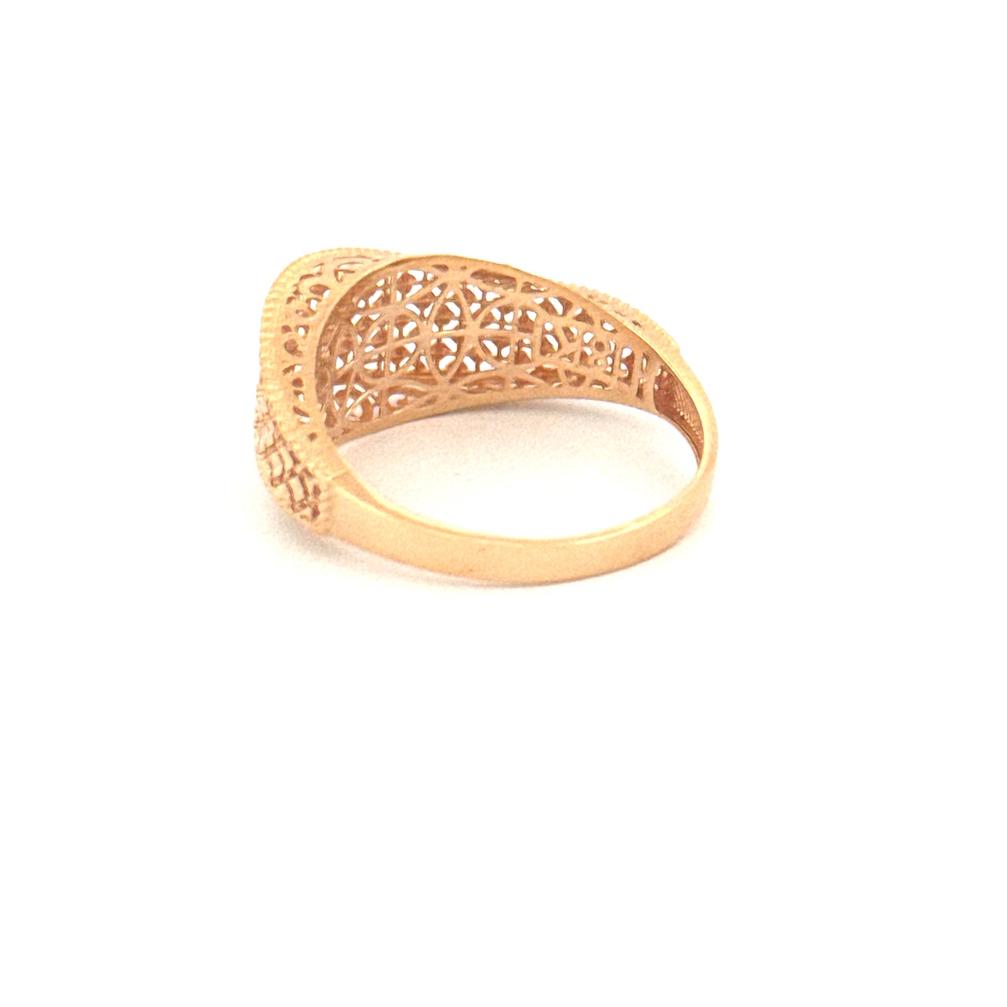 Ring Gelbgold 18k – Naghsh-e Mahram (Vertrautes Muster)
